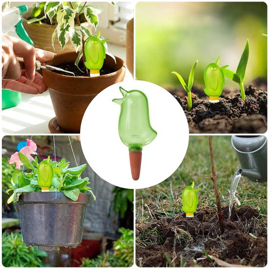 3 Pcs Self Watering Spikes Bird Shape Automatic Watering Globes Slow Release Plant Watering Bulbs for Indoor Outdoor Plants