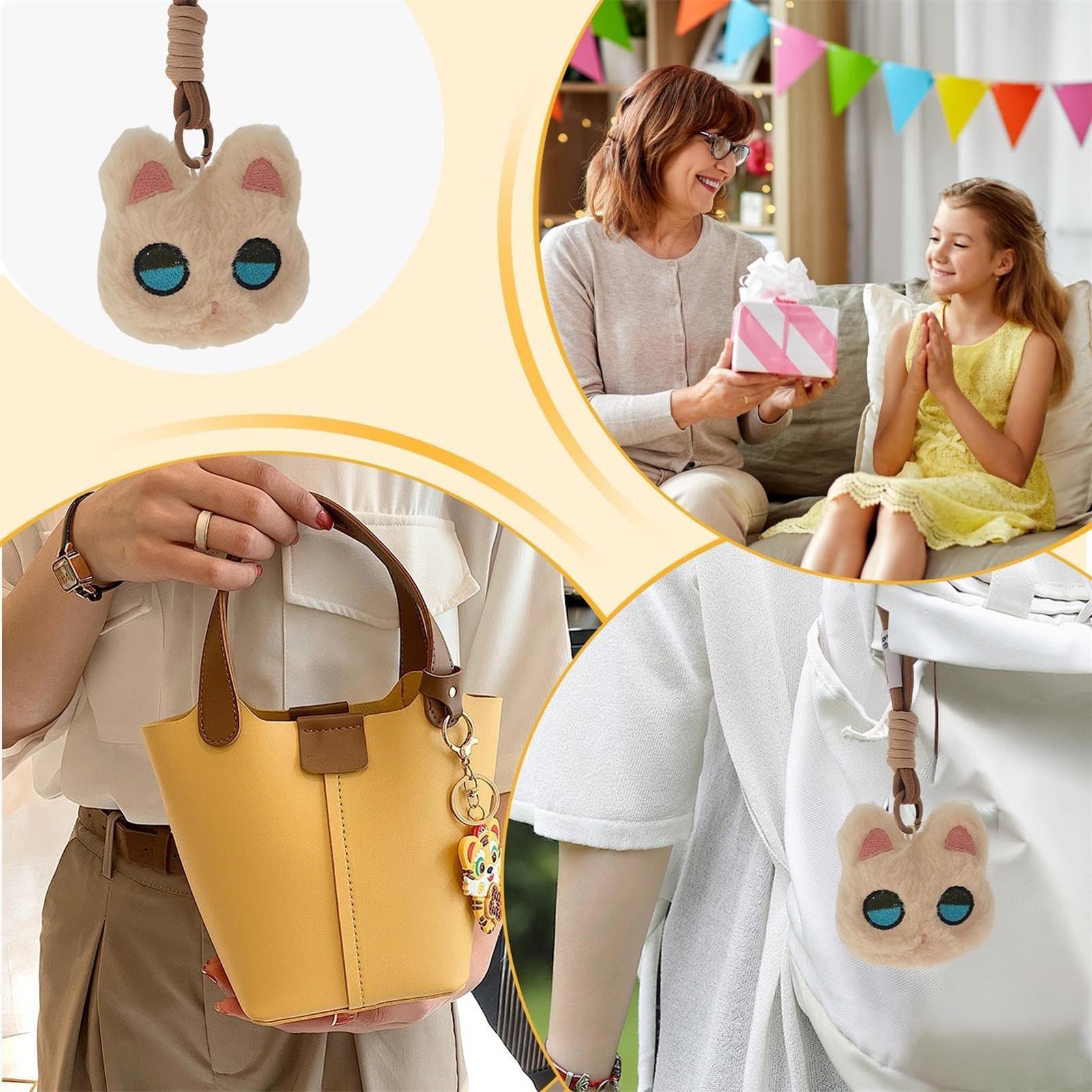Cute Pendant For Bag, Adorable Keychain, Adorable Squeaky Plush Doll Bag Charm Backpack Pendant For Women One Size