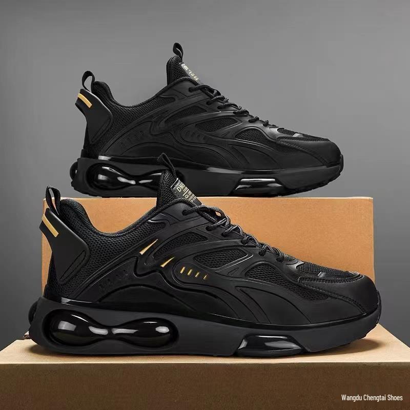 Scarpe Casual Traspiranti in Tessuto Primaverile da Uomo con Suola Spessa - Sneakers alla Moda per Viaggio e Sicurezza