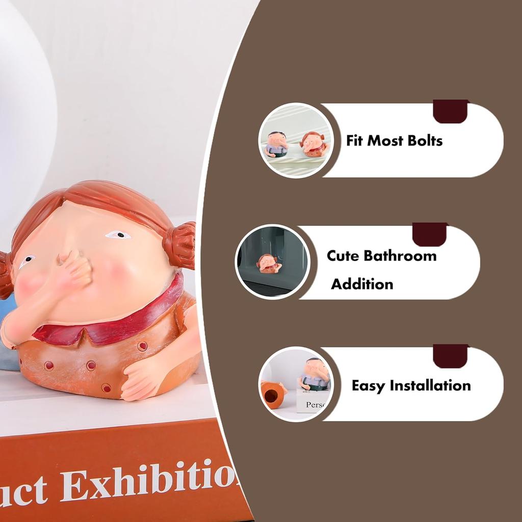 Decorative Toilet Bolt Covers, 2PCS Toilet Bolt Caps Decorative, Resin Knob Covers for Bottom, Bowl Caps Easy Installation Replacement Parts