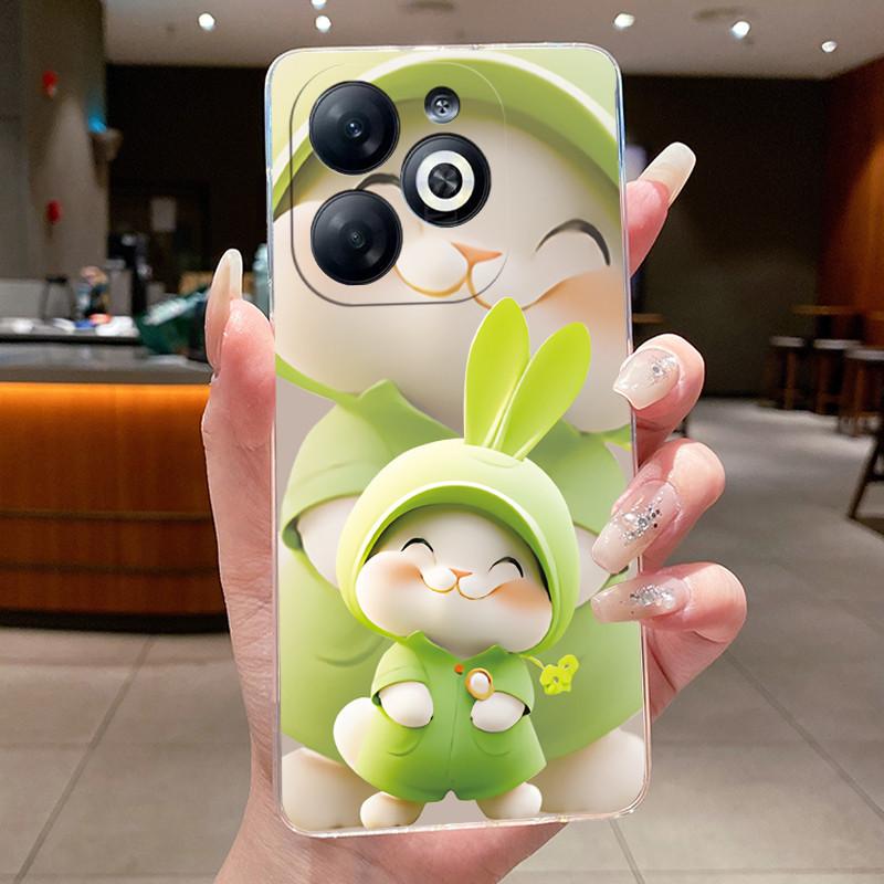 Casing For infinix Smart 8/Smart 8 Pro Luxury Dragon Cute Cool Boys Girls Soft silicone Phone Case Back Cover Transparent Shell