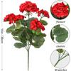 1/5pcs Artificial Plant Silk Begonia Flower Outdoor garden arch UV protection Wedding bride Home bonsai Christmas party Diy gift