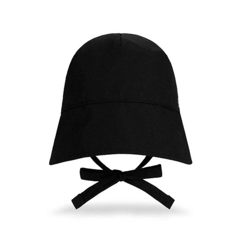 VARZAR VA Curved Oval Metal Bonnet Hat Black