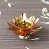 Golden Lotus Flower Shape Decorative Brass Diya for Diwali Pooja | Diwali Diya for Puja |  | Diwali Decoration Items for Home Decor