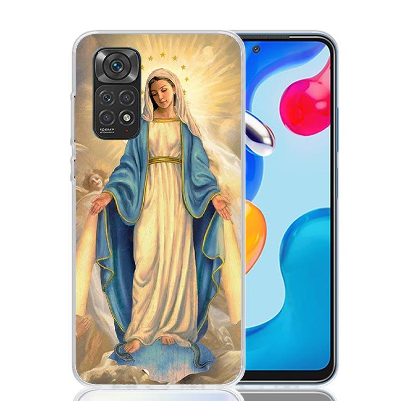 Virgin De Guadalupe Virgen Mary Phone Case For Xiaomi Redmi Note 13 14 15 Pro Plus 12S 12 14S 11S 11E 10 10S 11 11T 5G 4G Cover
