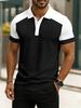 Men'S Polo Shirt Digital Print Polo, Men'S Summer Patchwork Polo Shirt, Contrast Colors