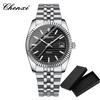 Fashion Chenxi Business Sport Quartz Watch For Men Waterproof Luminous Classic Creative Clock Dial Calendar Full Stainless Steel