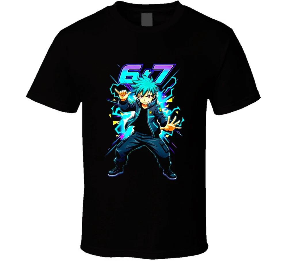 Six Seven Trending 6 7 Anime Funny 67 Gift T Shirt 3XL