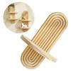 Elegant Wooden Arched Floating Shelf Decorative Rainbow Arch Books Storage Display Rack Bedroom Wall Decoration