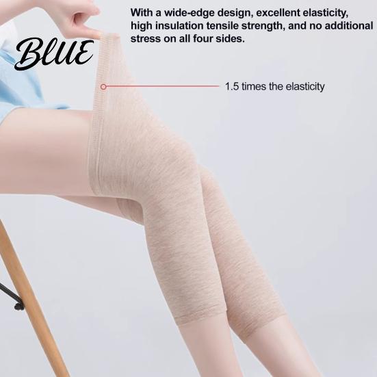 Cold Weather Leg Warmers Soft Knee for Protection Breathable Cotton Sleeves Anti Knitted Protectors Slip Warmers Elastic Thermal Pads Autumn Winter