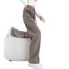 Banana Wide-Leg Women's Fleece-Lined Sweatpants - Autumn Winter 2025 Collection: Thick, Warm, Straight-Leg Pants.
