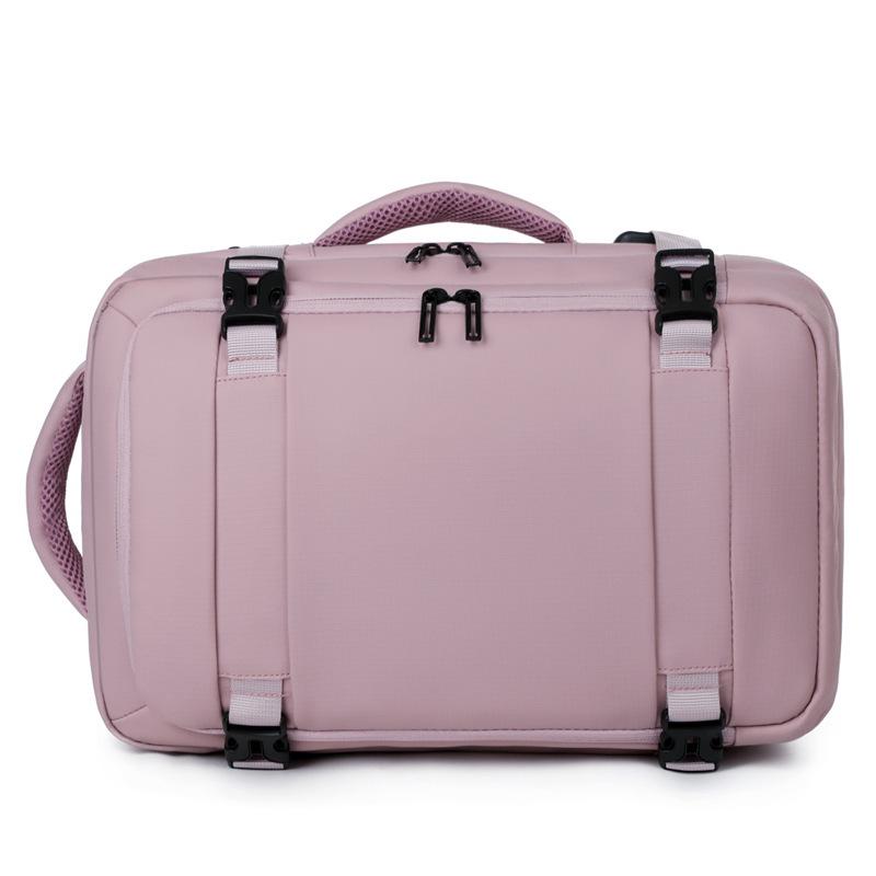 Compact, Lightweight 40*25*20 Carry-On Bag with Vacuum Bag Option, Versatile Double Shoulder Backpack, Ideal for Air Travel, Women-Friendly Design