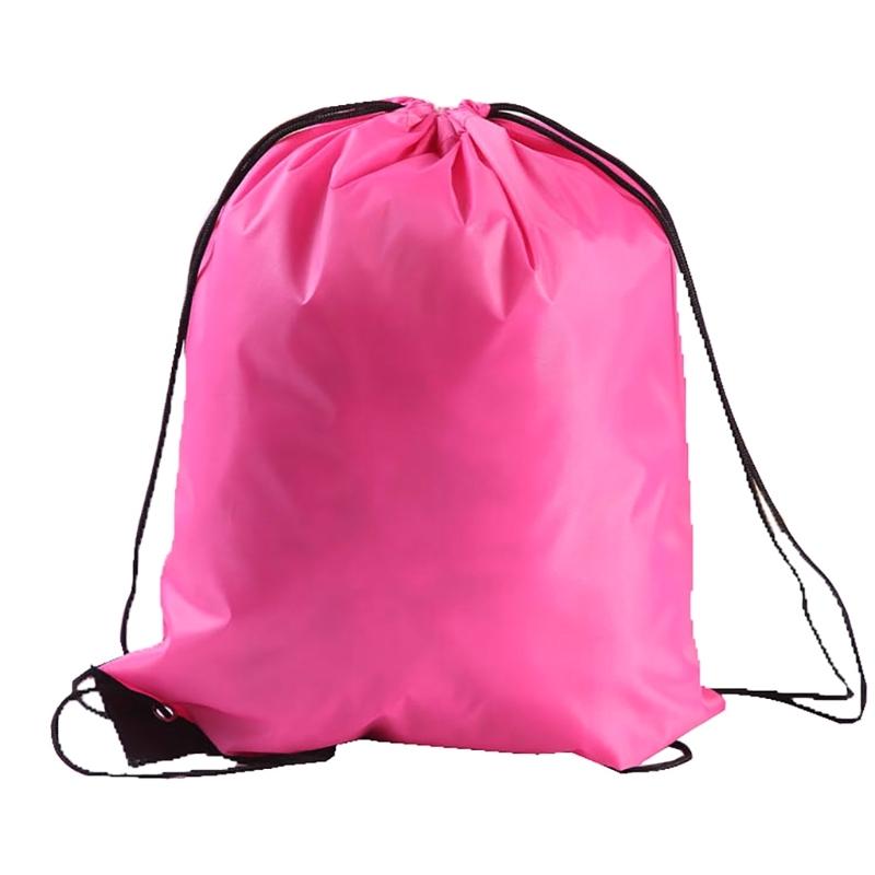 Drawstring Fitness Bag Water Resistant Oxfordcloth Sports Bag Light Weight Drawstring Backpack for Climbing Hiking