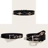 Punk Style Leopard Print Belt With Alloy Buckle For Streetwear Fashion Accessories
