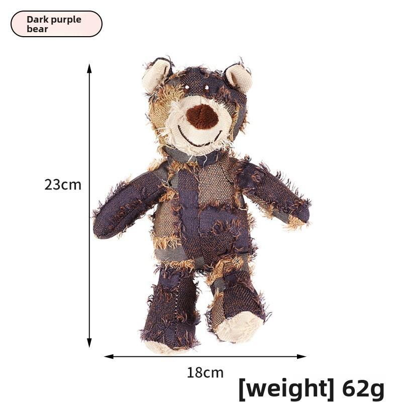 Pet Chew Toy Plush Biteresistant Dog Toy For Dental Health And Play