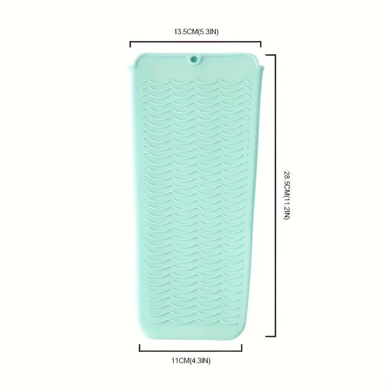 Silicone Heat Insulation Pad Heat Resistant Silicone Mat Pouch For Flat Iron, Hot Hair Tools