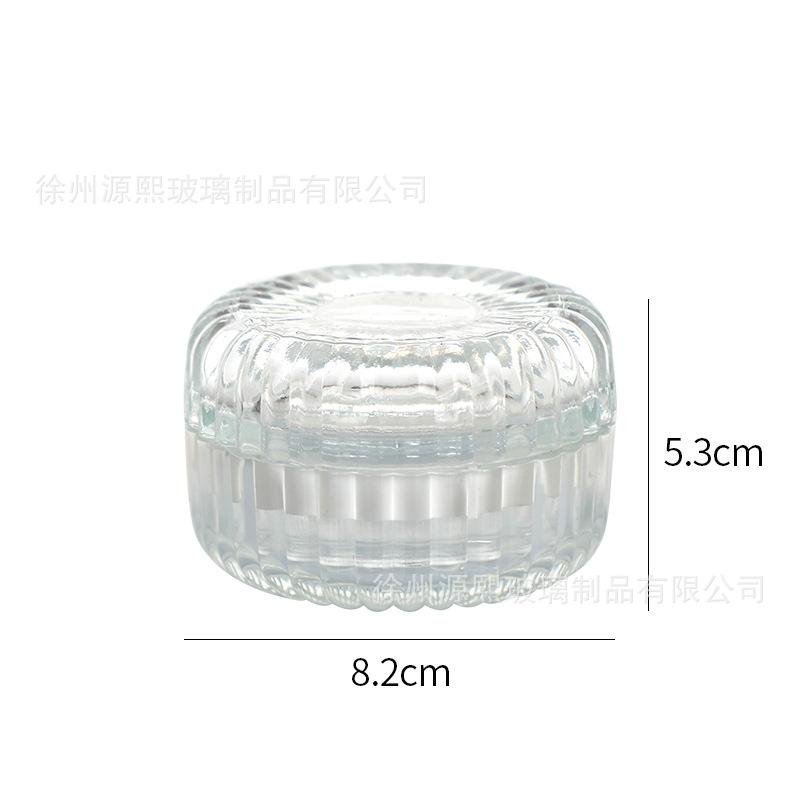 Transparent Glass Jar Yurt Food Roman Jar with Lid Handmade DIY Candle Holder Candy Storage Jars Home Decor Bottles Jars Boxes