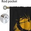 Set Of 2 Wu Tang Clans Partition Curtains Living Room Curtain Halloween Decoration Tulle Bedroom Home Interior For Made Polyester