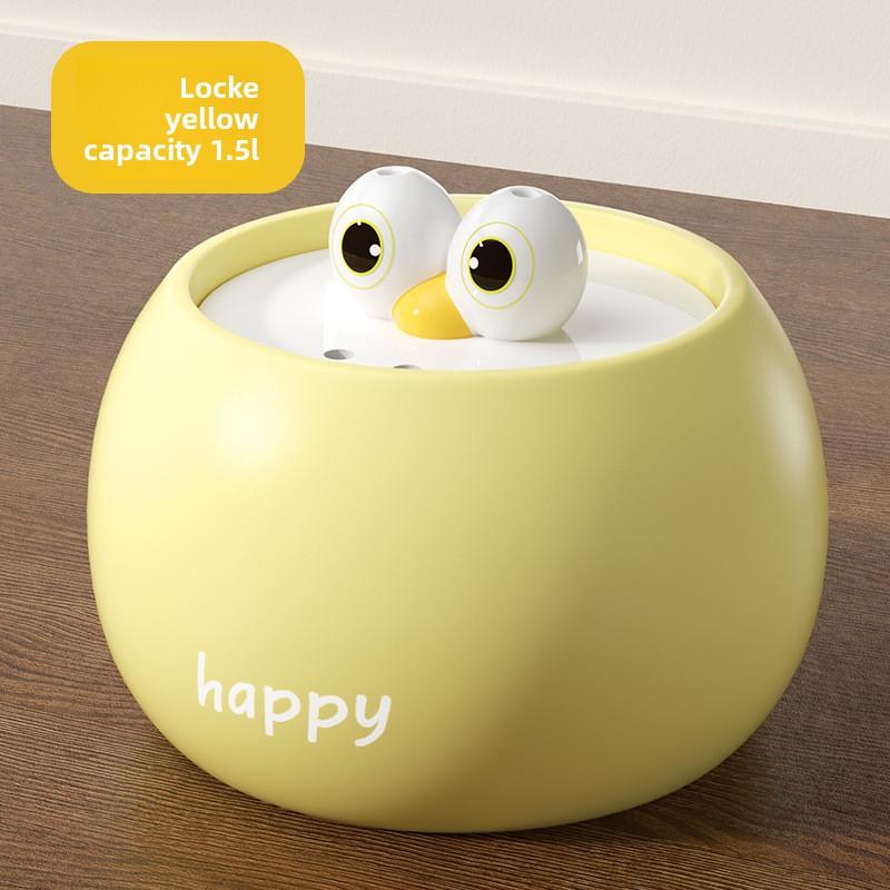 New Cat Funny Big-eyed Cute Ceramic Electric Water Dispenser Dog Drinking Bowl Circulation Automatic Pet Water Dispenser