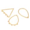 10pcs Stainless Steel Earrings Charms Connectors for DIY Jewelry Making Accessories Ear Hooks Findings Crafts Wires Accessories