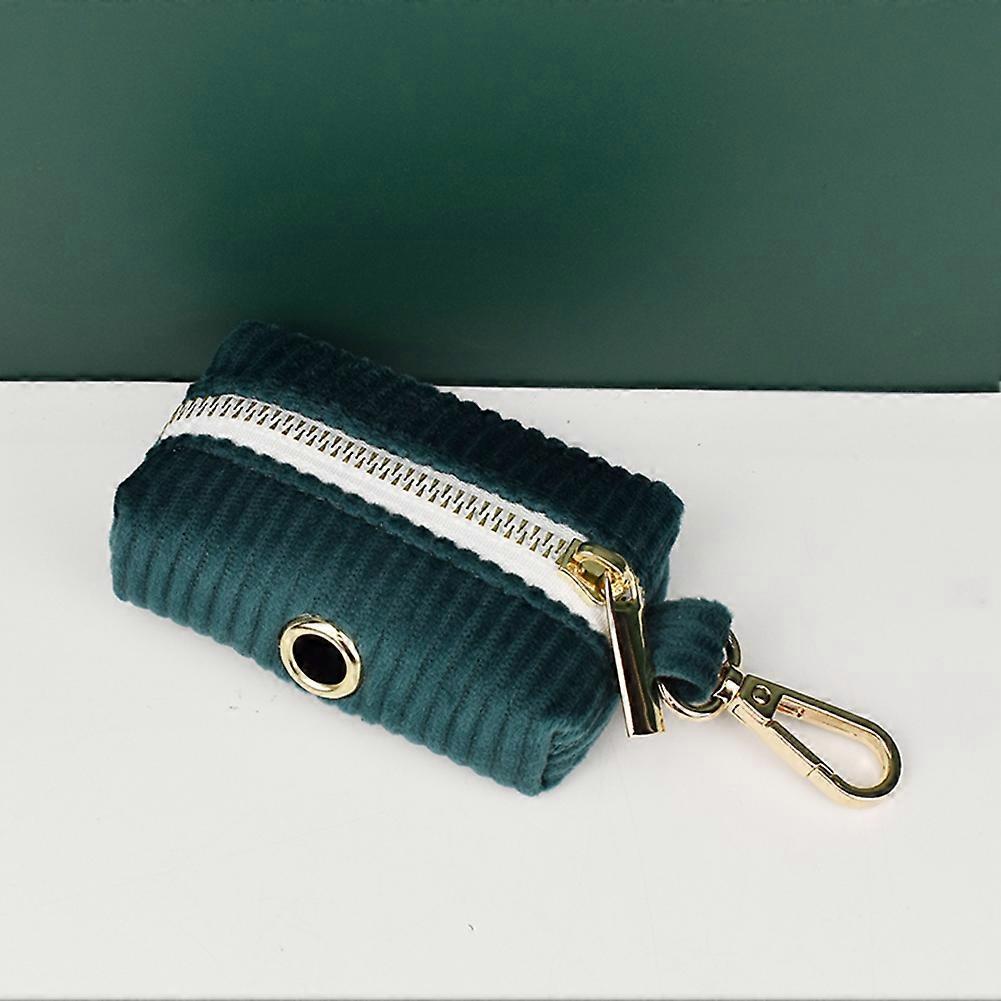 Dunkelgrünes Stoff-Haustierhalsband Hundehalsband Outdoor Hundeleine Hundehalsband M