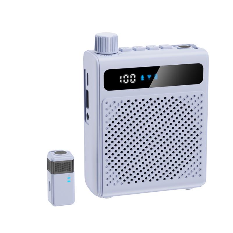 

Mini Wireless Lavalier Microphone & Amplifier Speaker for Teachers, Schools, Malls - KY300 Megaphone фіолетовий