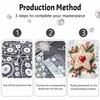 Christmas Pearl Painting Kit Handmade DIY Home Decoration Painting Star Red Heart Berry Pine Branch