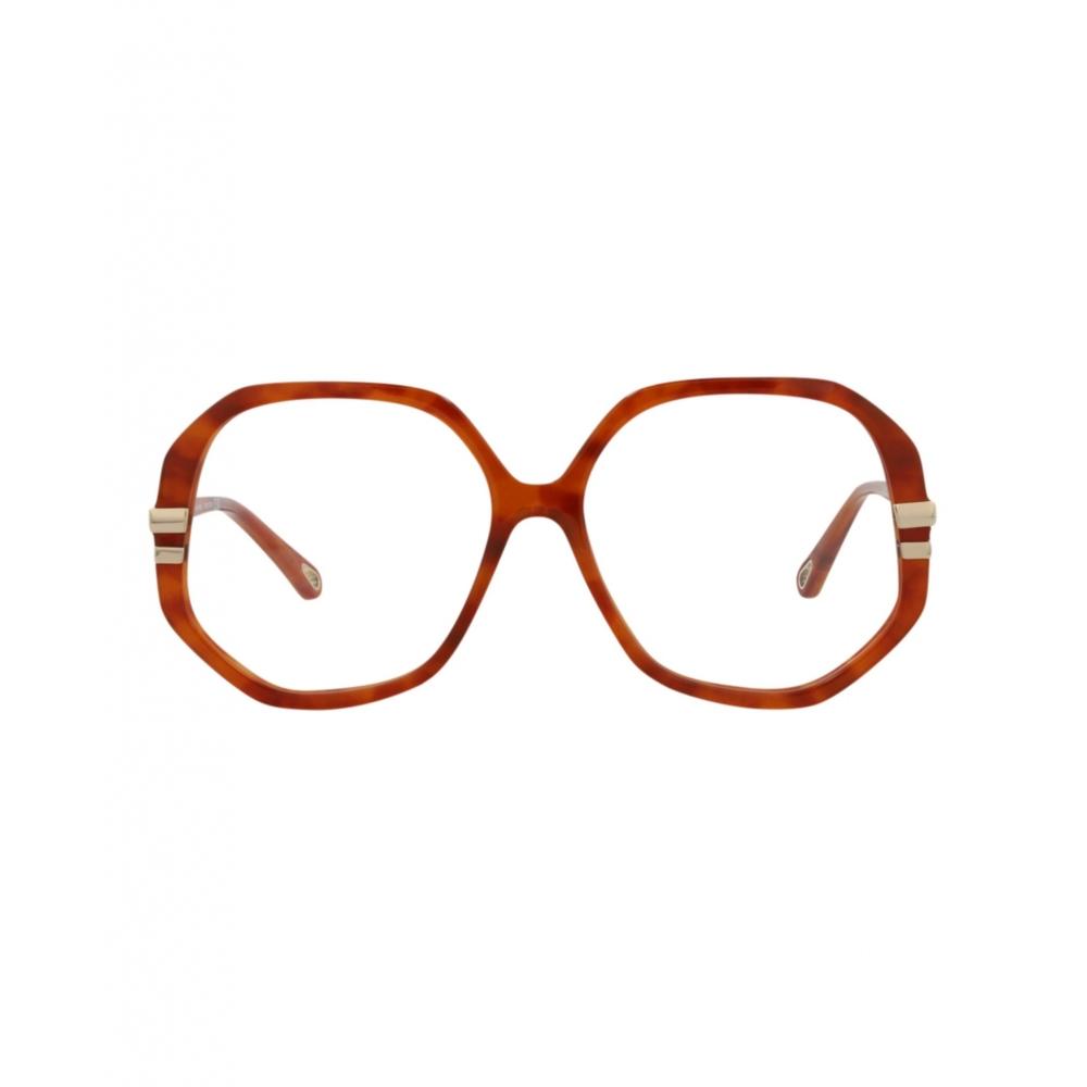 

Круглая оправа Chlo Bio Acetate Optical Frames Havana Havana Transparent One Size