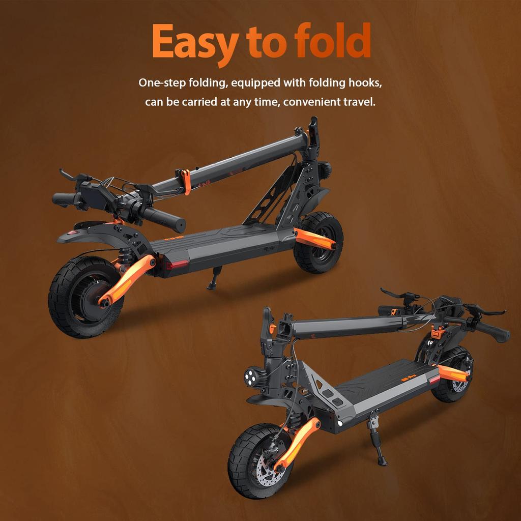 Kukirin G2 PRO Adult E-Scooter,48V15.6Ah,600W/Single Drive,9" Air Tires Electric Scooter