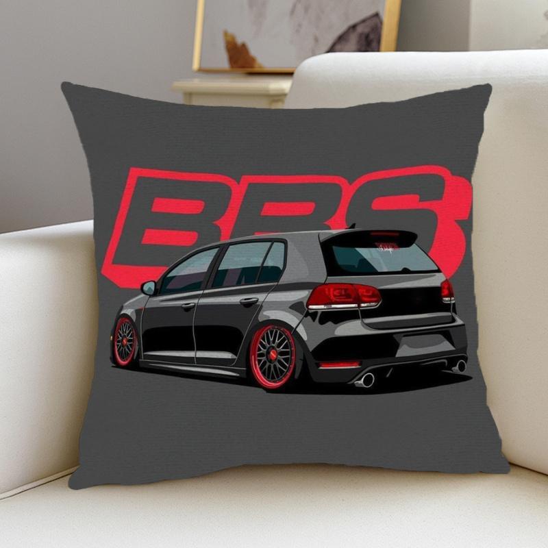 Tire & Car Theme Square Pillow Cover, 45X45Cm, Home Dorm Office Outdoor Cushion Cover