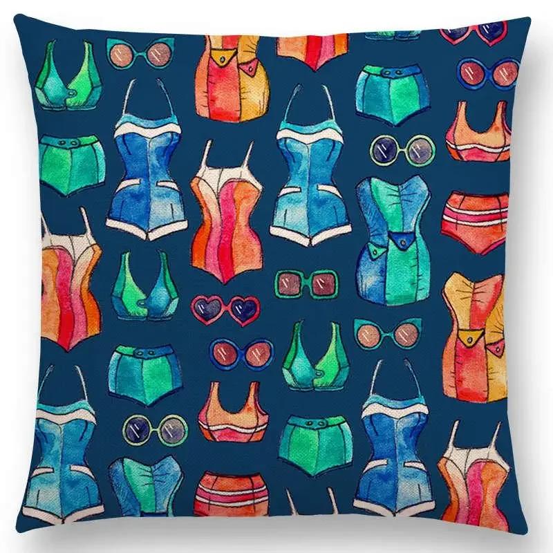 New Cute Christmas Gift Fruit Pumpkin Ice Cream Interesting Art Colorful Decorative Pattern Cushion Cover Sofa Throw Pillow case