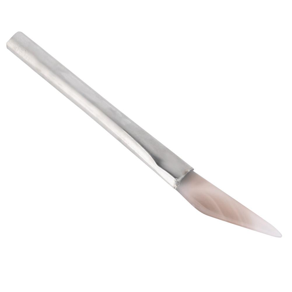 Bruñidor de Ágata con Punta de Cuchillo Bruñido Pulido Herramienta Artesanal para Fabricación de Joyería