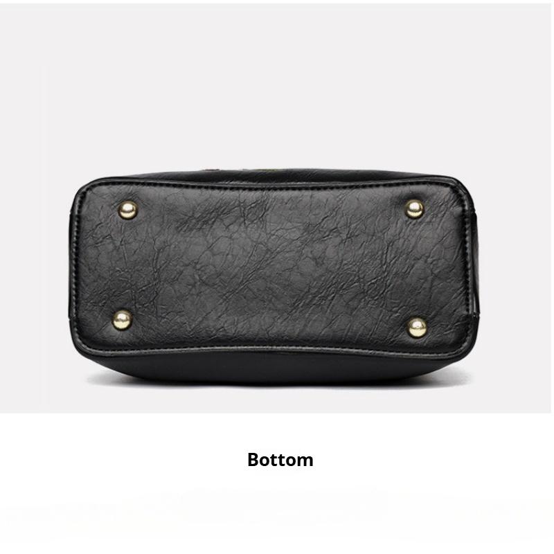 Bags Women's Fashion Handbags Large Capacity Embroidered Middle-aged Bags Ladies Crossbody Shoulder Bags