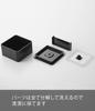 Yamazaki Jitsugyo 5412 Airtight Lunch Box with Valve Tower Square Black Approx. W9.2XD9.2XH5cm Tower Bento Box 250ml DishwasherMicrowave Safe