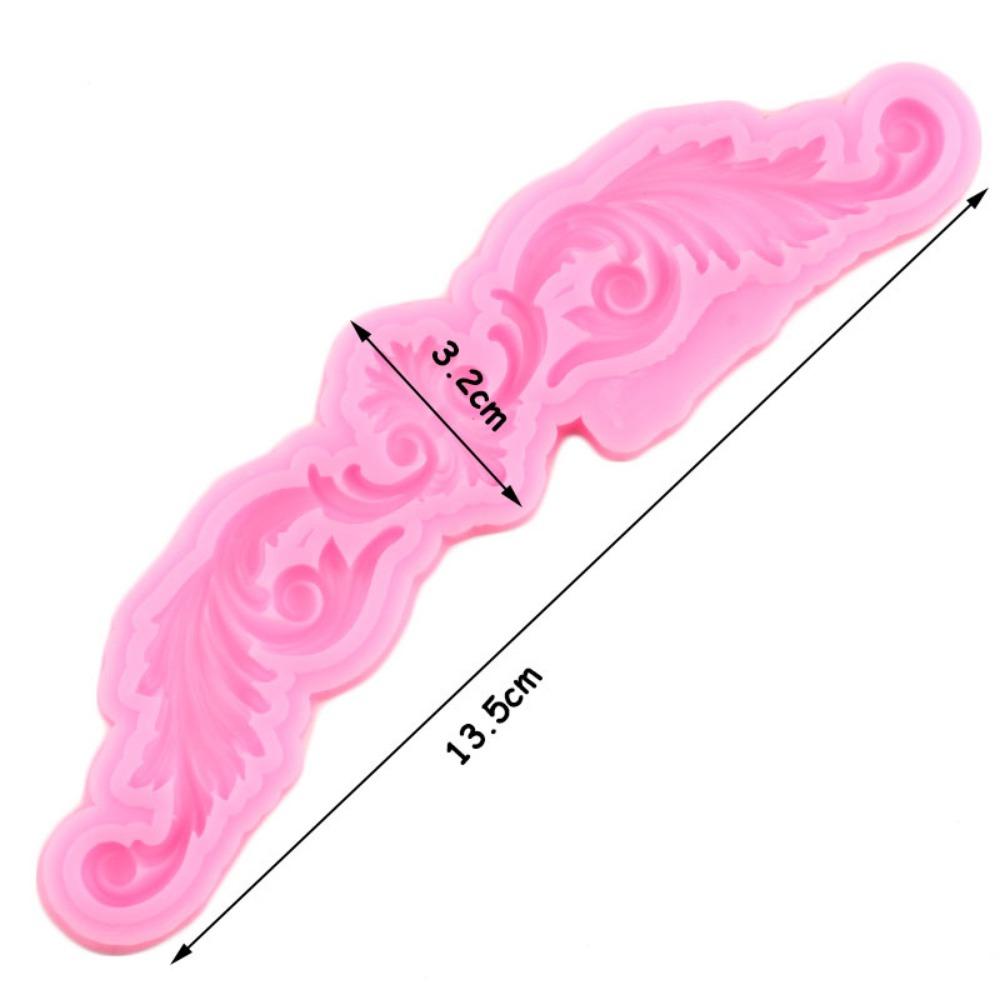 Moule en silicone en relief de fleurs pour décoration de gâteaux, bordures de gâteaux, moules à fondant, outils de décoration de gâteaux, moules à pâte à modeler au chocolat et à la pâte polymère