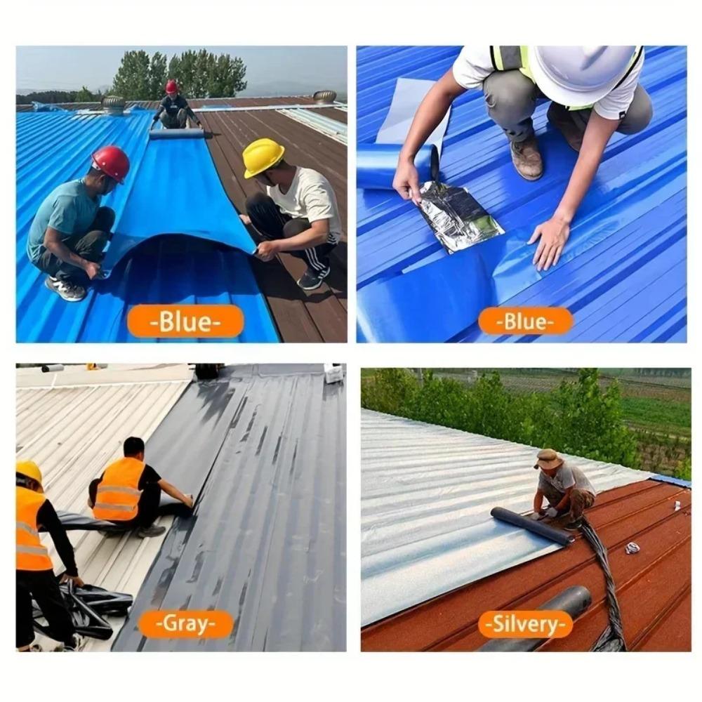 Butyl Patching Roof Waterproofing Tape for Roof Tile Crack Self-adhesive Aluminum Foil Waterproofing Waterproof Sealing Band