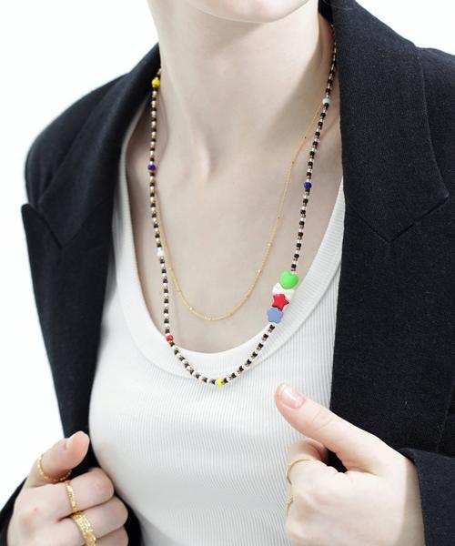 Bonbeau Esther Mini Ball Simple Chain Necklace Esther Mini Gold Ball Simple Chain Necklace