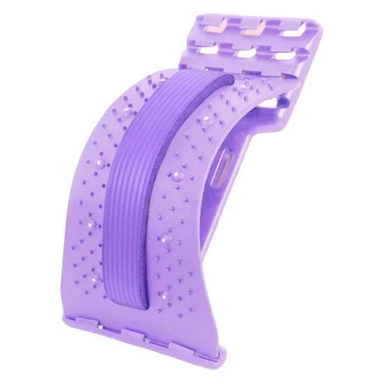 Lumbar Support Board Back Stretcher Adjustable Arch Back Pain Relief for Lower Lumbar Traction Spine фиолетовый