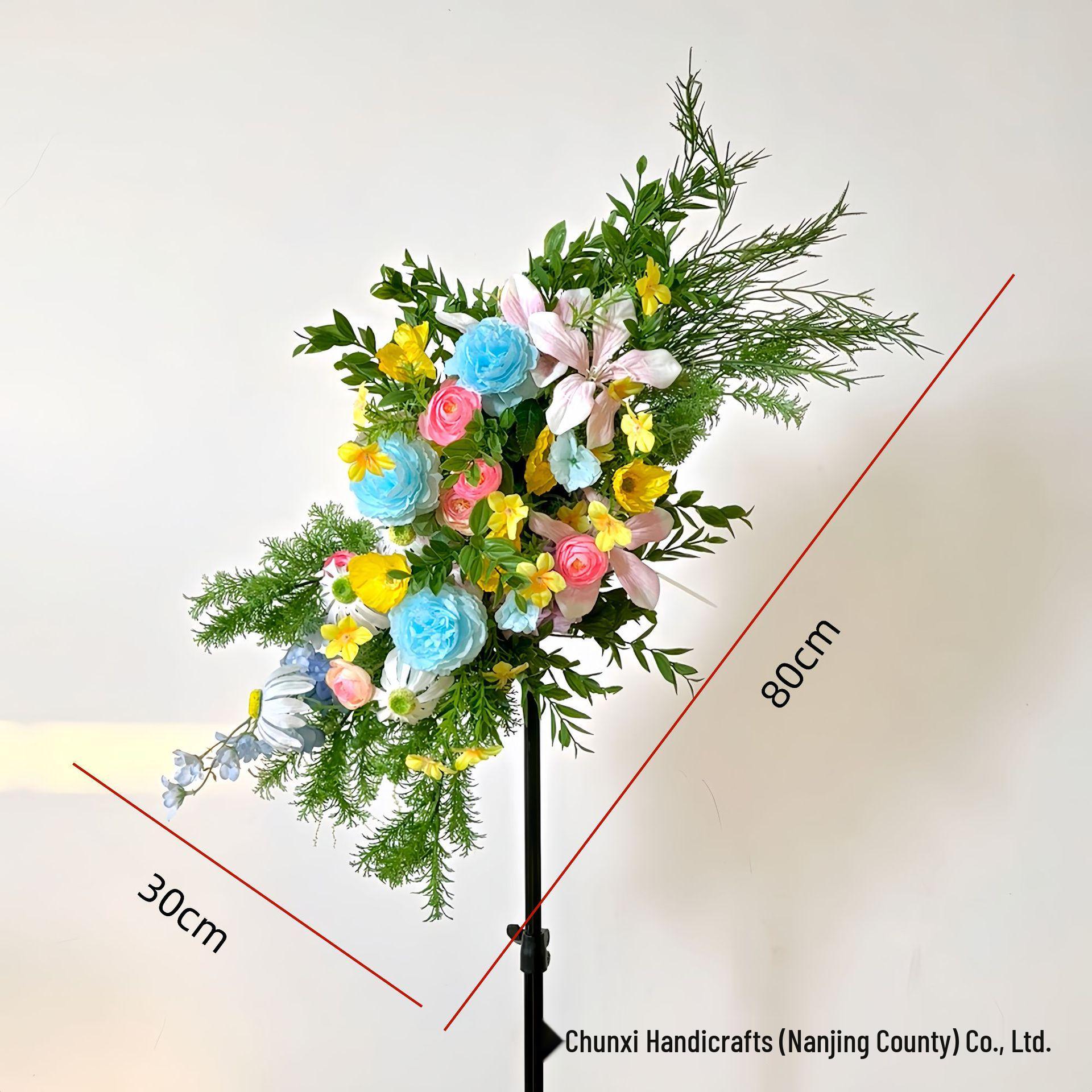 

Silk Wedding Aisle Flower Pillars: Elegant Decoration for Weddings, Engagements, and Banquets