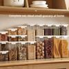 White Cover Multi-grain and Mixed-nut Dry Fruit Snack Sealed Container Plastic Storage Container Insect-proof Storage Box
