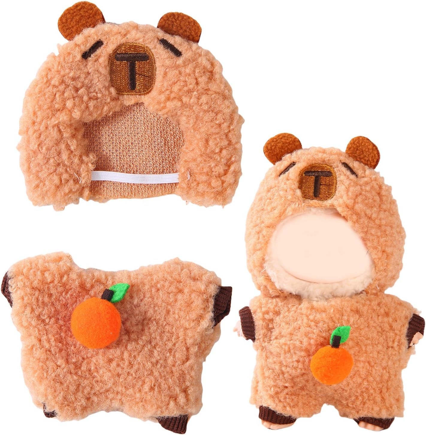Ruokey Plush Toy Clothes (Clothes Only) 15cm 17cm Plush Doll Clothes Cute Costume Dress-up DIY Accessory Doll Suit Jumpsuit Photo Path Doll Clothes