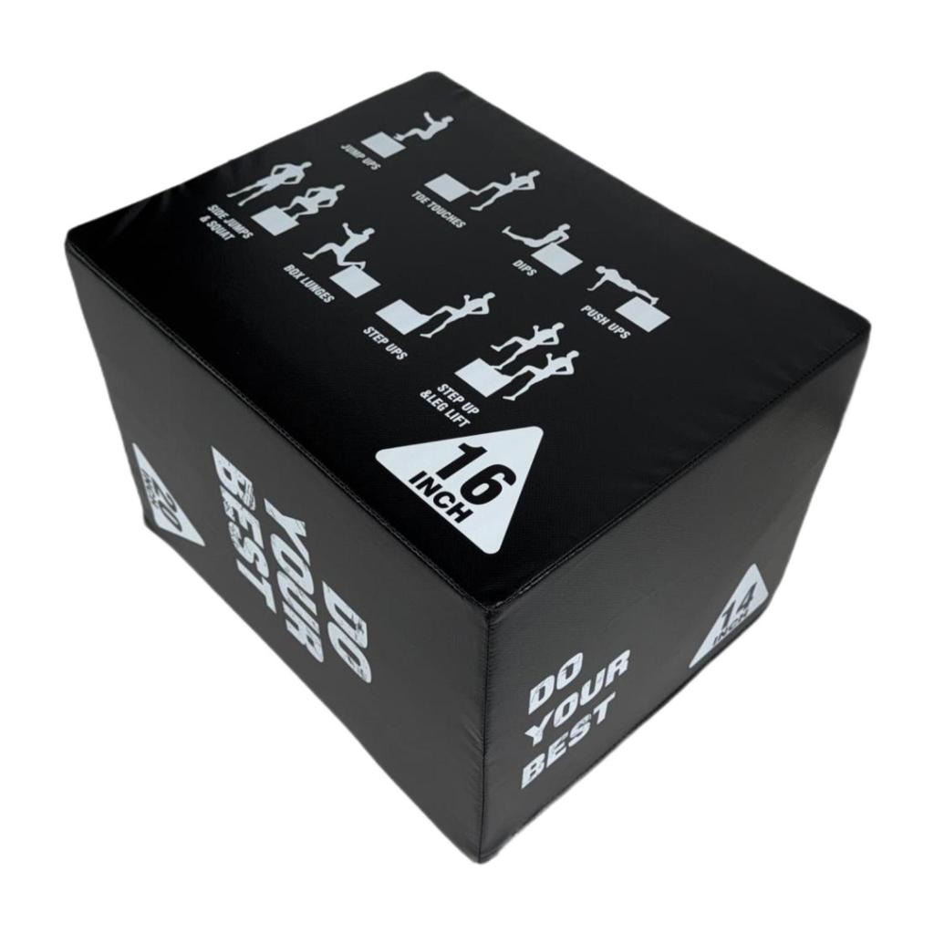 3 in 1 Plyometric Jumping Box Versatile Step for Gym Exercise Workout 50x40x35cm