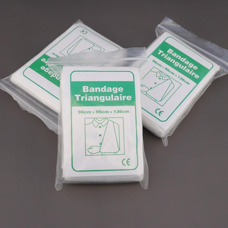Outdoor Emergency Self-rescue Survival Triangular Bandage Bandaging Bandage Hemostatic Non-woven Fabric 96x96x136cm