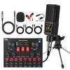 F998 Type-C Sound Card & Microphone Set for Live Broadcasts and Podcasts