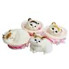 Lifelike Screaming Sound Cat in Basket Plush Doll Kids Toy Home Car Decoration
