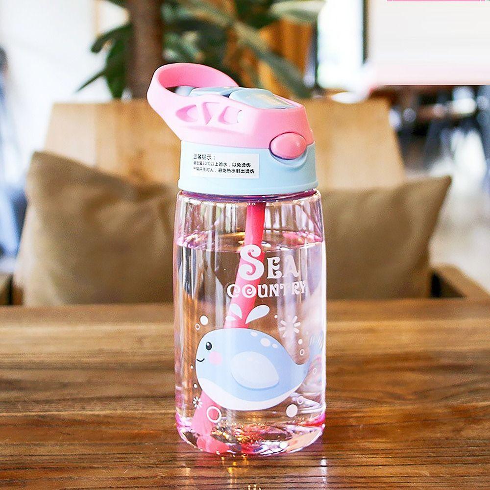 with Flip Straw Water Sippy Cups Leakproof Drinking Cup Sports Bottles  for Student Outdoor Sports