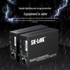 SK-LINK Gigabit Single-Mode Single-Fiber Optic Transceiver Pair with SC Port, 20KM