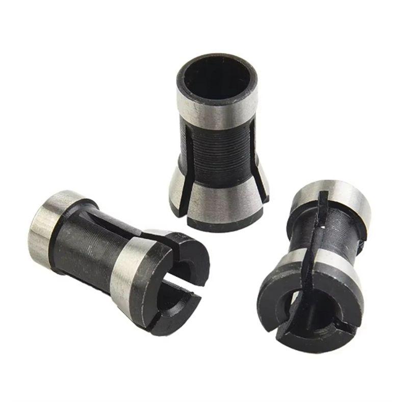 ABUL-4Pcs/Set 6Mm 8Mm 6.35Mm Electric Router Milling Cutter Collet Chuck M15 Screw Nut For Trimming Engraving Machines