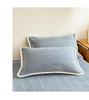 Class A Jacquard Milk Velvet Fitted Sheet and Mattress Protector Set
