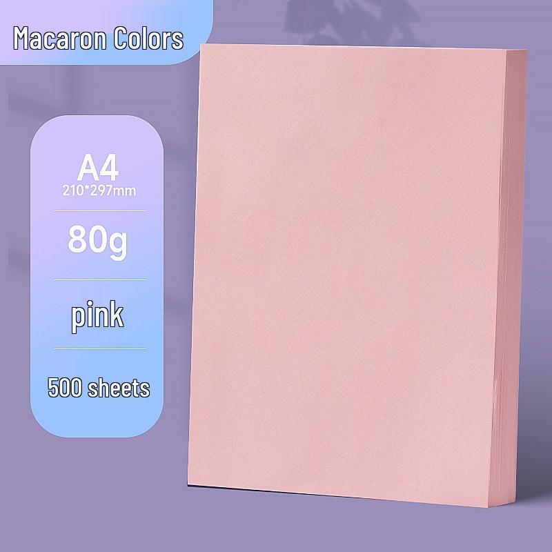 Macaron Color A4 Paper: Pink & Assorted, for Printing, Crafts, Origami & Kids' Projects